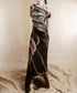 Feather Print Mermaid Dress